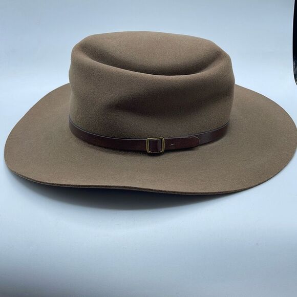 Boot Country Genuine Fur Felt custom made  cowboy ranch hat size 67/8 -50 - Picture 1 of 10